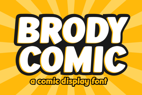 Brody Comic: A Bold Display Font for Creative Projects