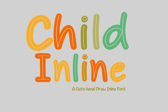 Child Inline: A Playful Display Font for Modern Branding