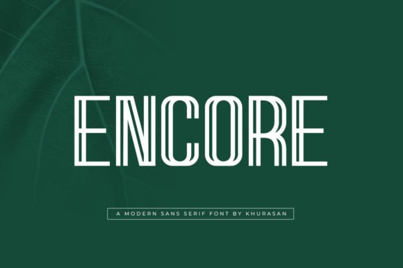 Encore: Elevating Visual Identity Through Modern Display Typography