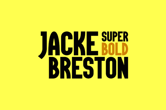 Jacke Breston: A Modern Display Font for Bold Designs