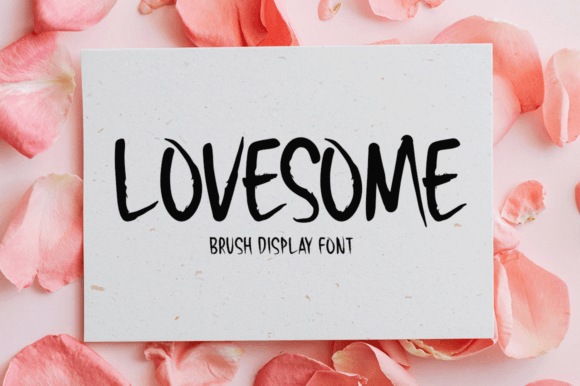 Meet Lovesome: The Fun Brush Font for Creative Projects