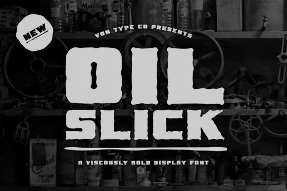 Oil Slick: The Bold Display Font That Balances Industrial Strength with Handmade Soul