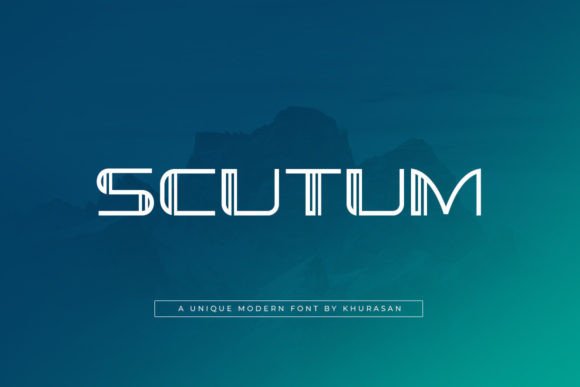 Scutum: Elevating Design with a Modern Display Font