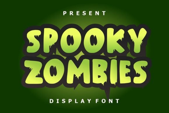 Spooky Zombies: A Bold Font for Horror Design