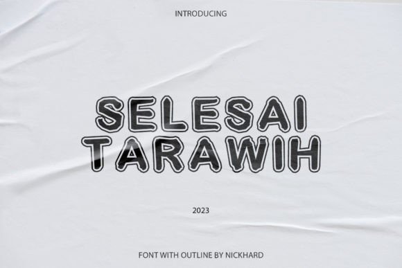 Strategic Typography: Leveraging Selesai Tarawih for Distinctive Brand Communication